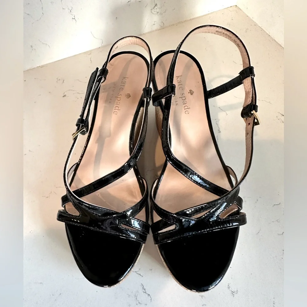 Kate‎ Spade Talanse Strappy Patent Wedge, US 6